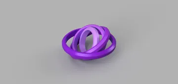 Objeto manipulable: Gimbal Fidget - Print-in-Place, Customizable — vista de referencia 5