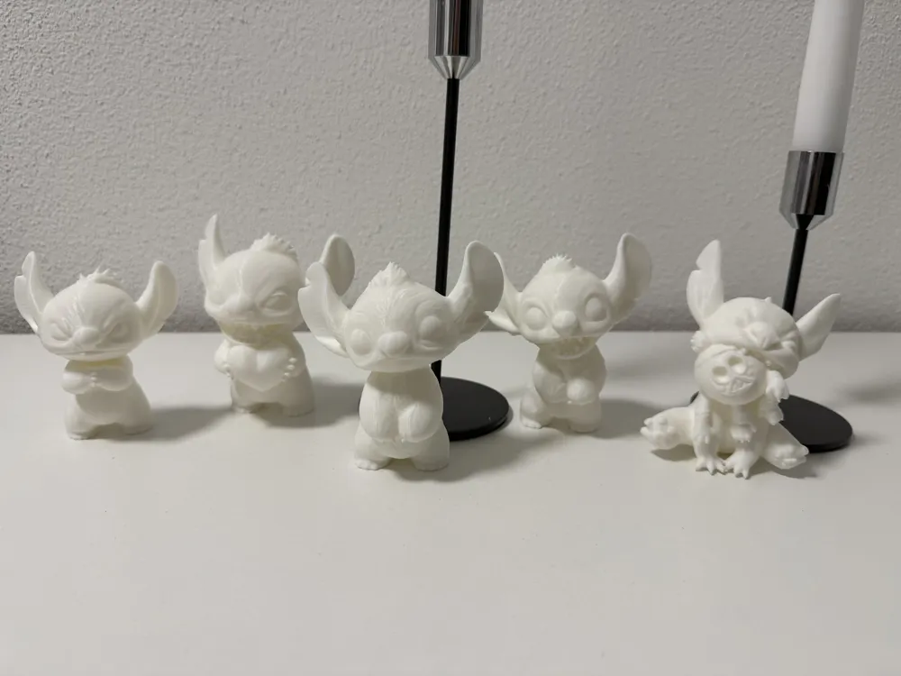 Stitch in different variations - Free 3D Print Model - MakerWorld