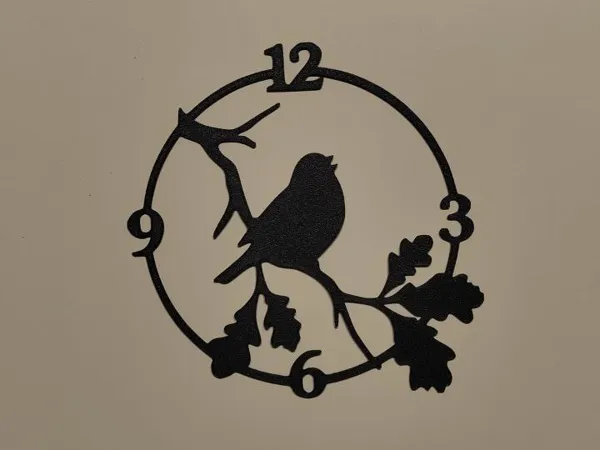 Horloge murale motif oiseau