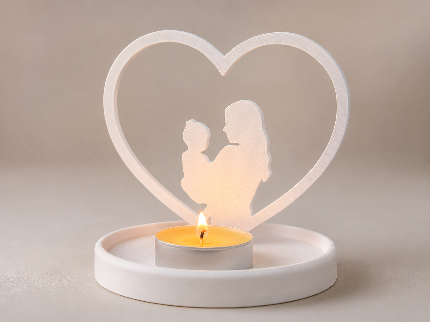 Mother & Child Tea Light Holder