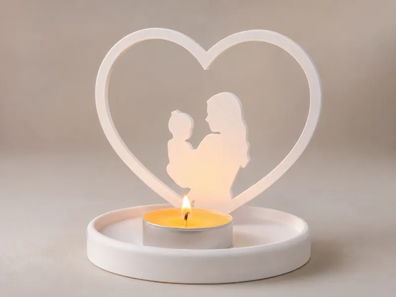 Mother & Child Tea Light Holder