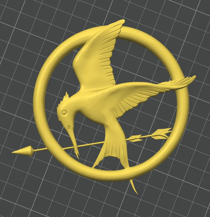 Mockingjay pin from The Hunger Games - Free 3D Print Model - MakerWorld