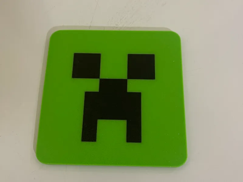 Square Minecraft Coaster 