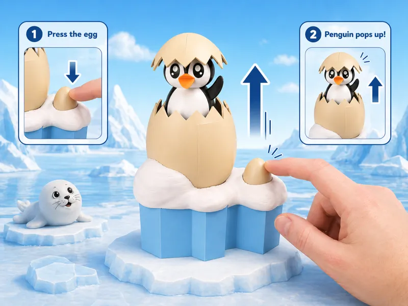 Pebbles, the hatching Penguin