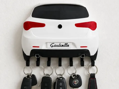 Llavero: Alfa Romeo Giulietta – Support mural porte-clés — referencia de MakerWorld