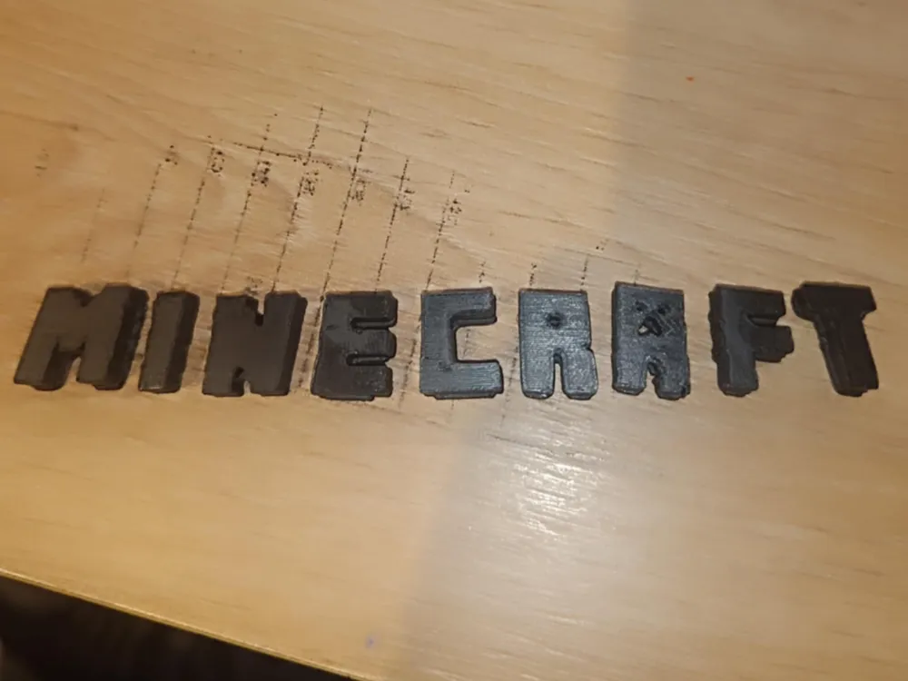 Minecraft Logo Letters - Blocky Custom Text - Free 3D Print Model ...