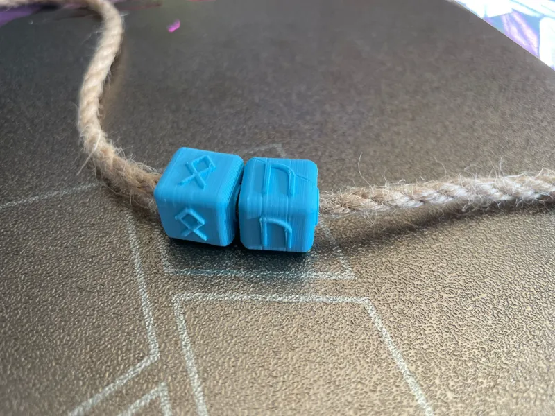 [Parametric] Spinning Runic (runes) Bead | Fidget
