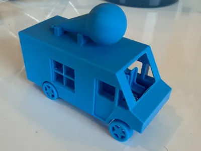 Mini model ice cream truck
