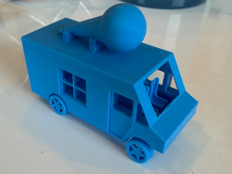 Mini model ice cream truck