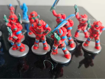 Supportless Space Soldiers Pre-Painted