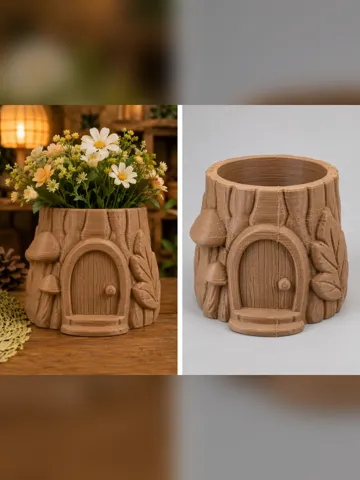 Jarrón decorativo: Tree Stump Vase — vista de referencia 2