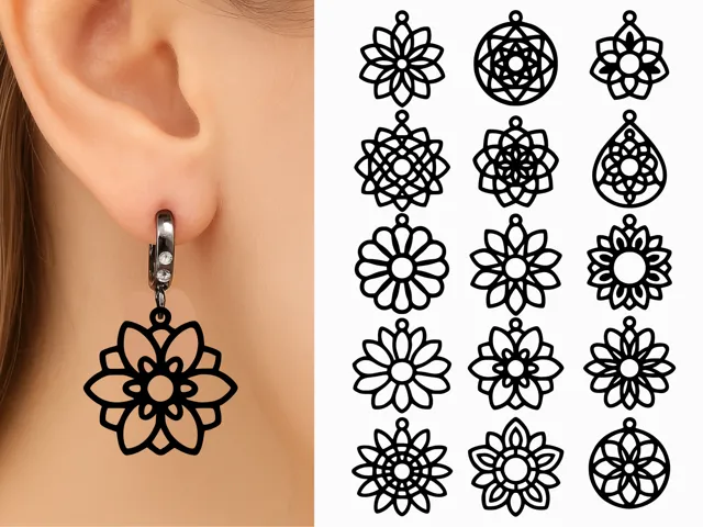 Mandala earring set