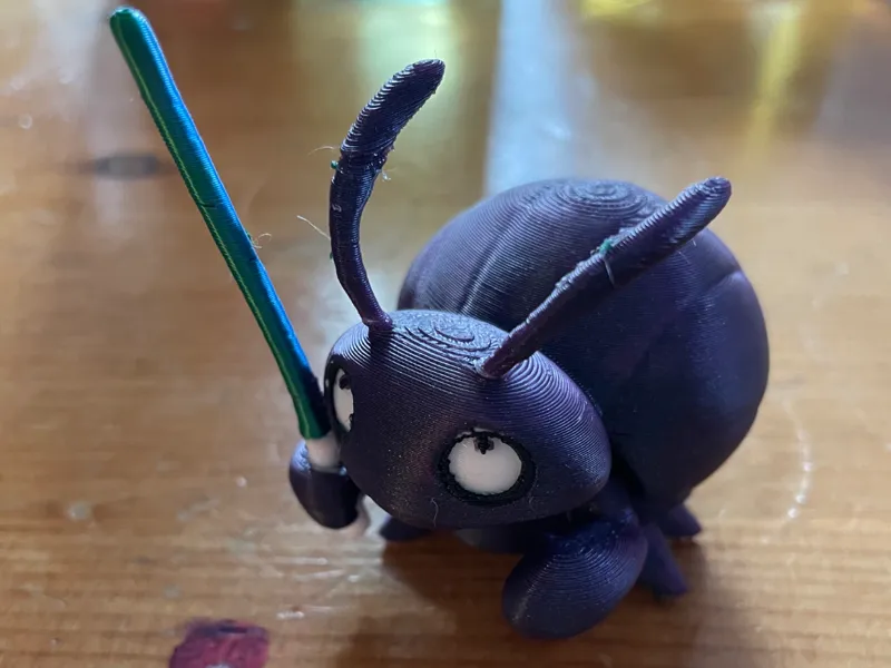 hermit crab with a lightsaber