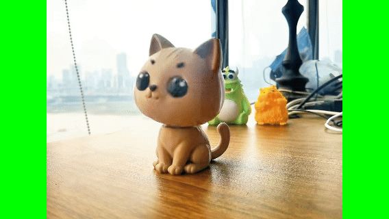 弹簧小猫,汽车装饰,摆件,动态(无 AMS)