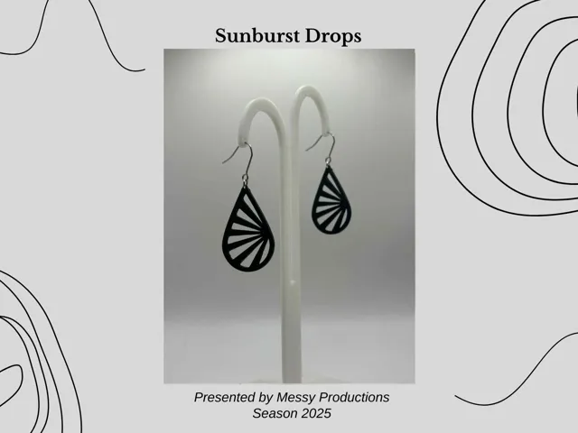 Sunburst Drops Earrings - No AMS