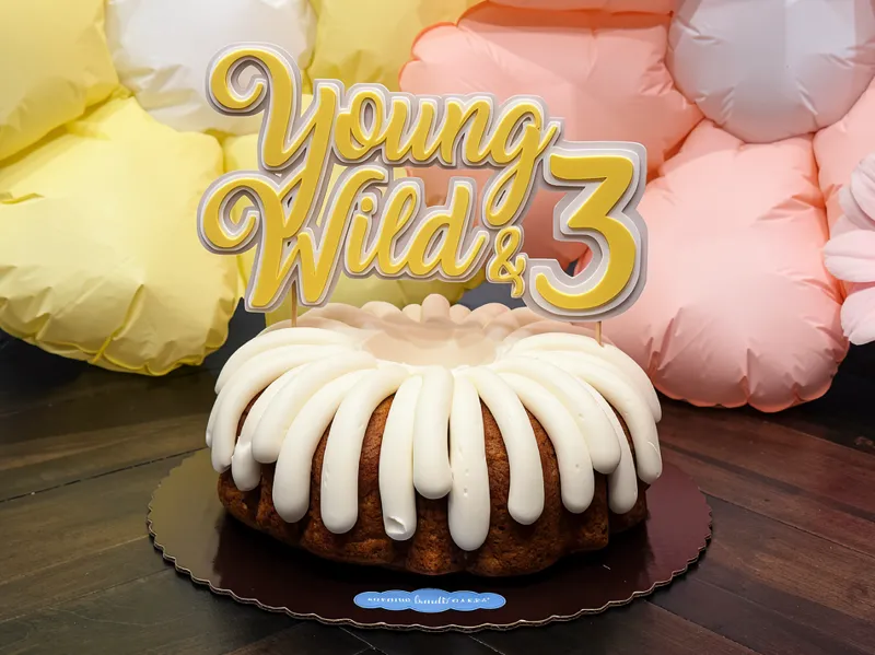 Young Wild & 3 Cake Topper