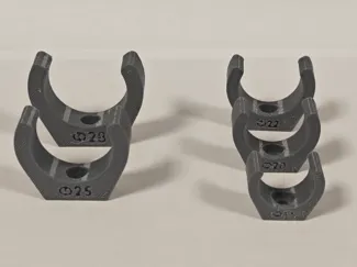 Small Pipe & Tube Clips | 16-28mm (M3)