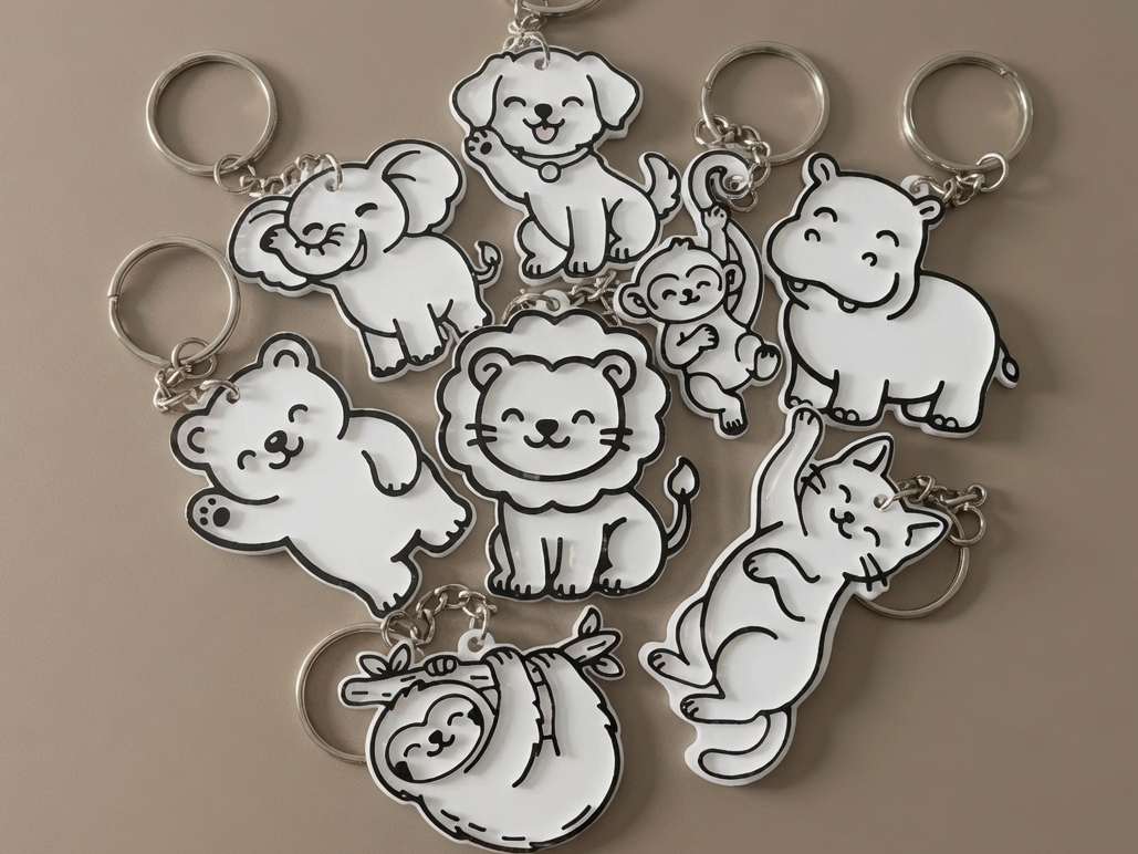 Cute Animal Buddies Keychain Collection