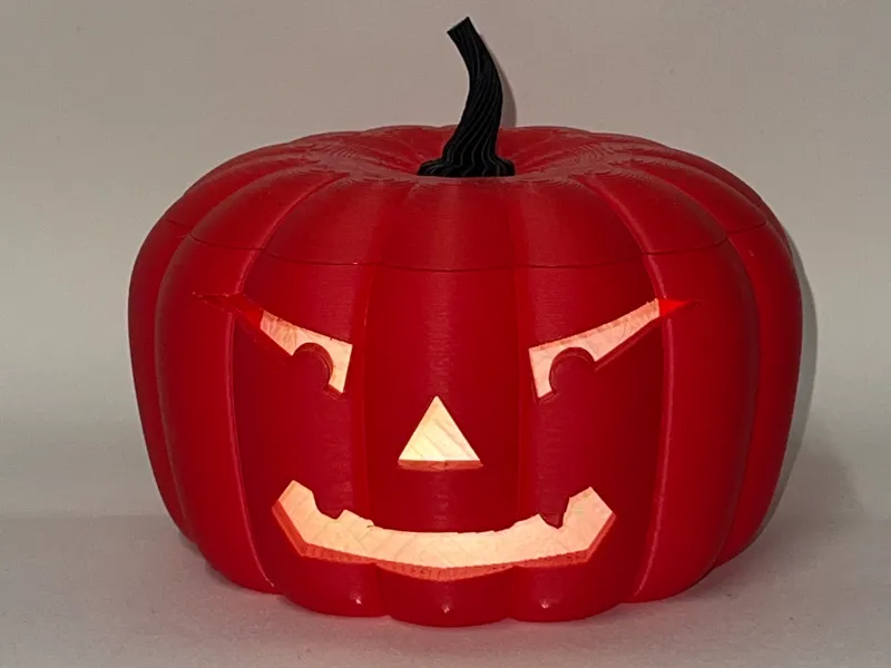 Evil Pumpkin Sweet Pot with Lid