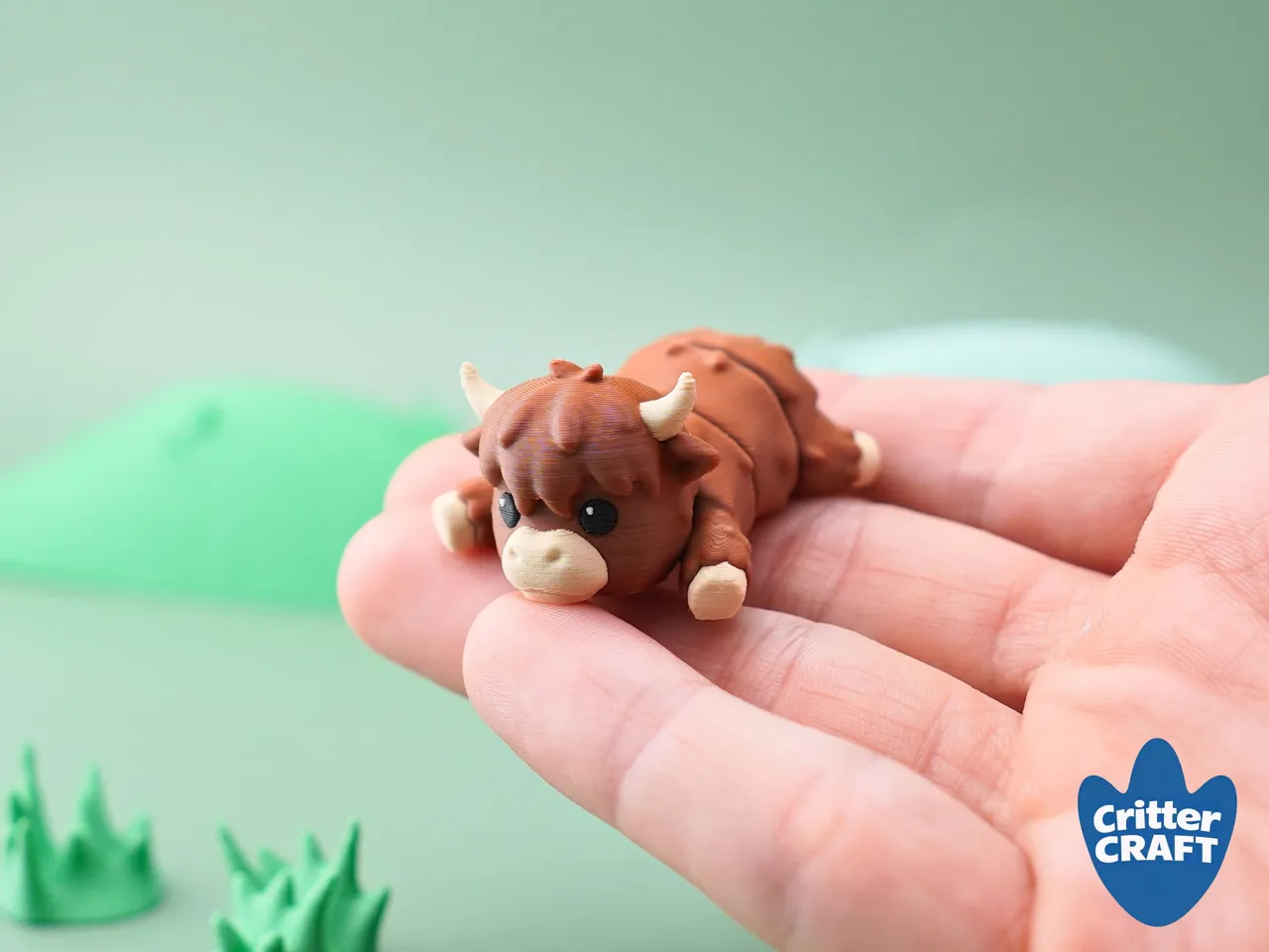 Flexi Baby Highland Cow & Keychain view 2