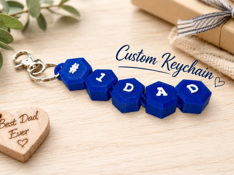 Custom Text Keychain
