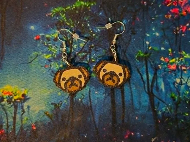 Pug Earrings/Charm