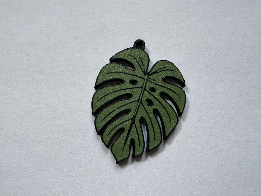 Monstera Leaf Ornament - Free 3D Print Model - MakerWorld