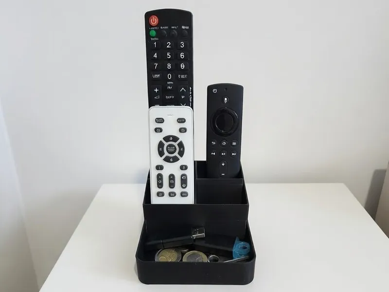 Supporto Telecomandi 4 Slot + Vano Oggetti