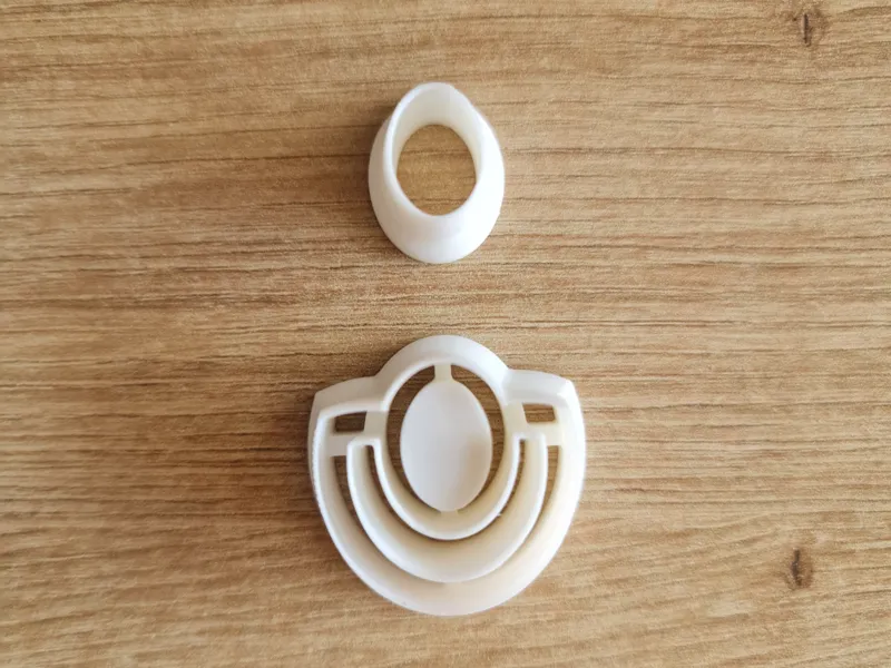 half oval with inner oval