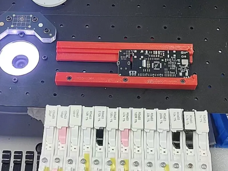 LumenPnP贴片机规则PCB夹具_磁吸组合靠台