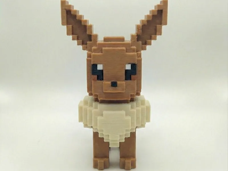 EEVEE Voxel / Pixel Art 8 bit - Pokémon Collection