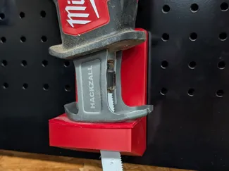 Milwaukee M12 Hackzall Pegboard mount