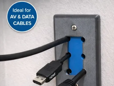 Multi-Cable Passthrough Outlet Cover