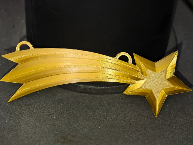 3D christmas comet
