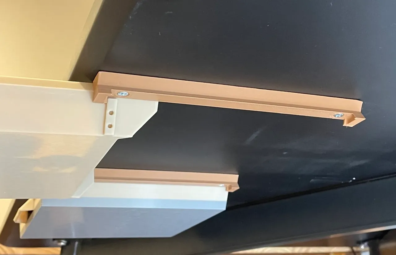 Under Desk Drawer with Double Travel Stops view 3