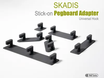 Stick-on Pegboard Adapter|Stick-on Pegboard Adapter|Universal Hook|SKADIS