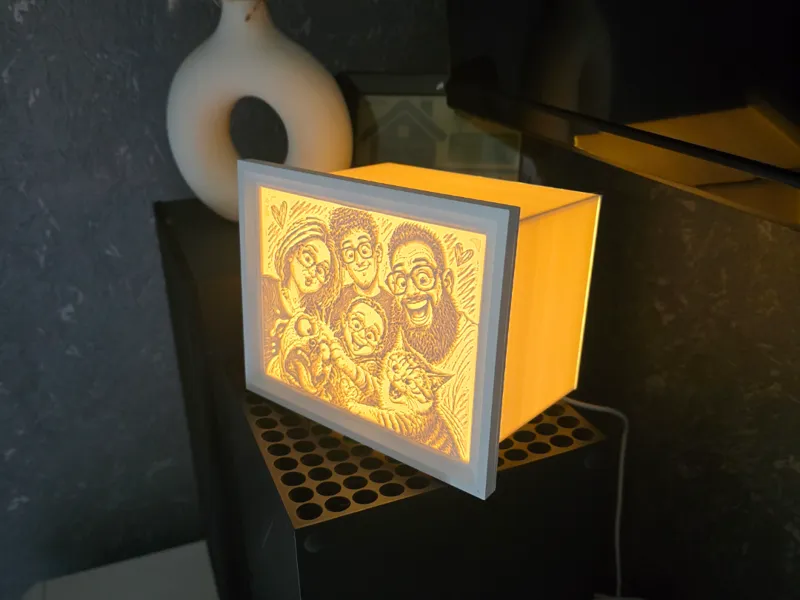 Lithophane LED Frame