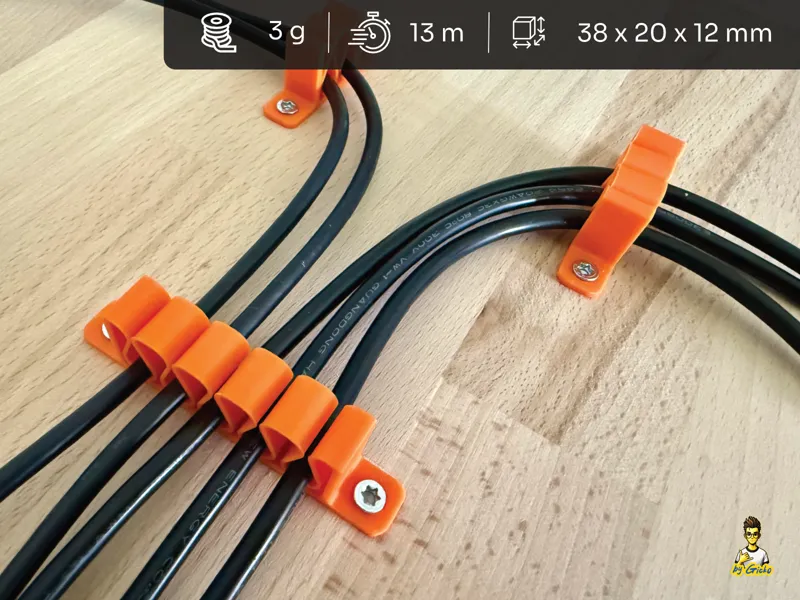 Kabelmanagement Halter 1–10 Kabel