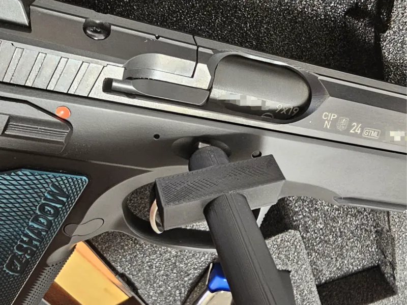 Slide catch release pin for CZ Shadow 2 Pistol