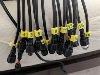 Label clips for xlights/other cables