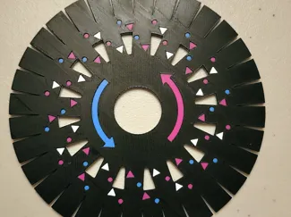Round Kumihimo Board for AMS Remix