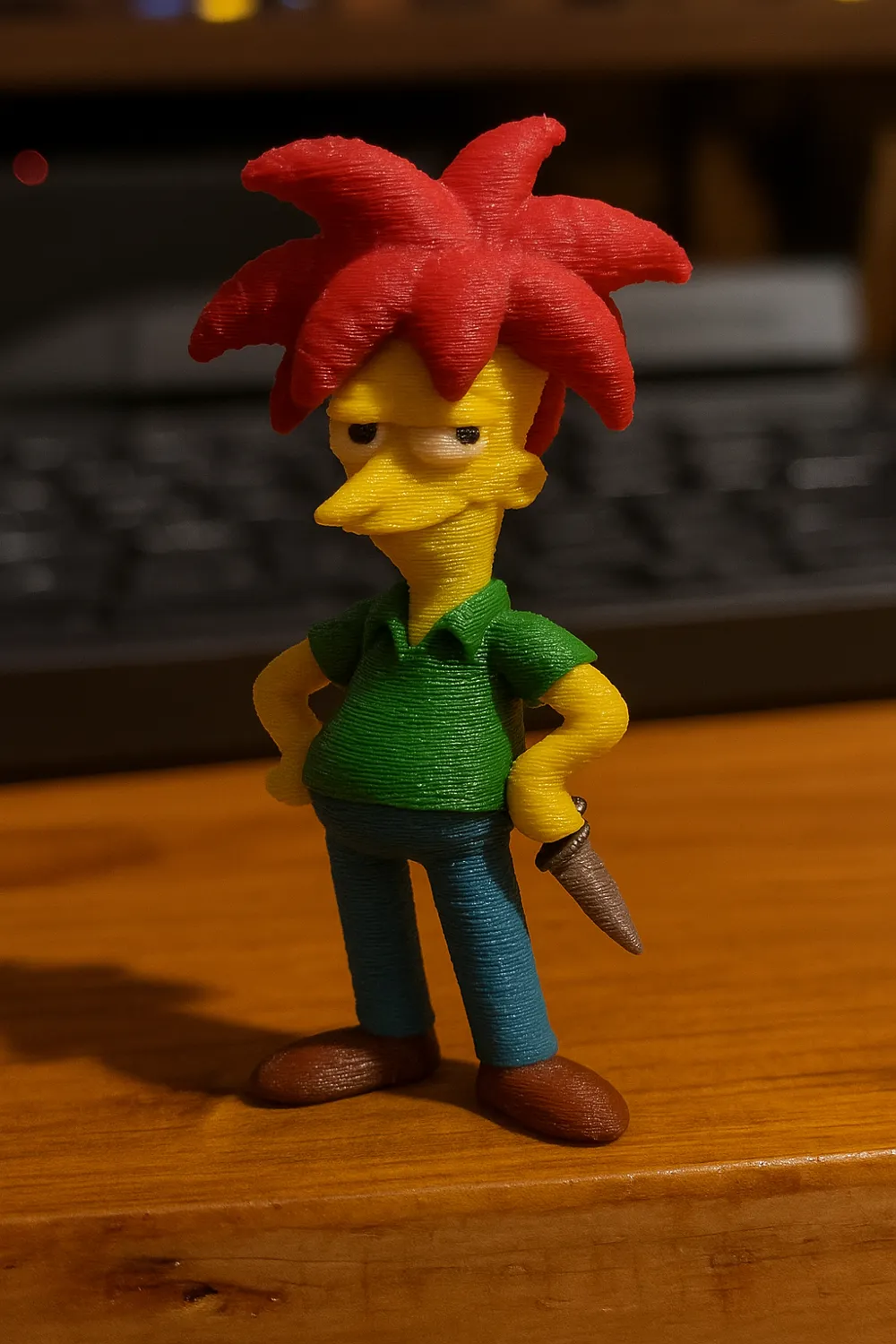 Bob Patiño - Simpsons Style Figure - Free 3D Print Model - MakerWorld