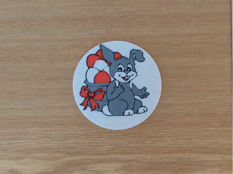 Rabbit with a basket of eggs