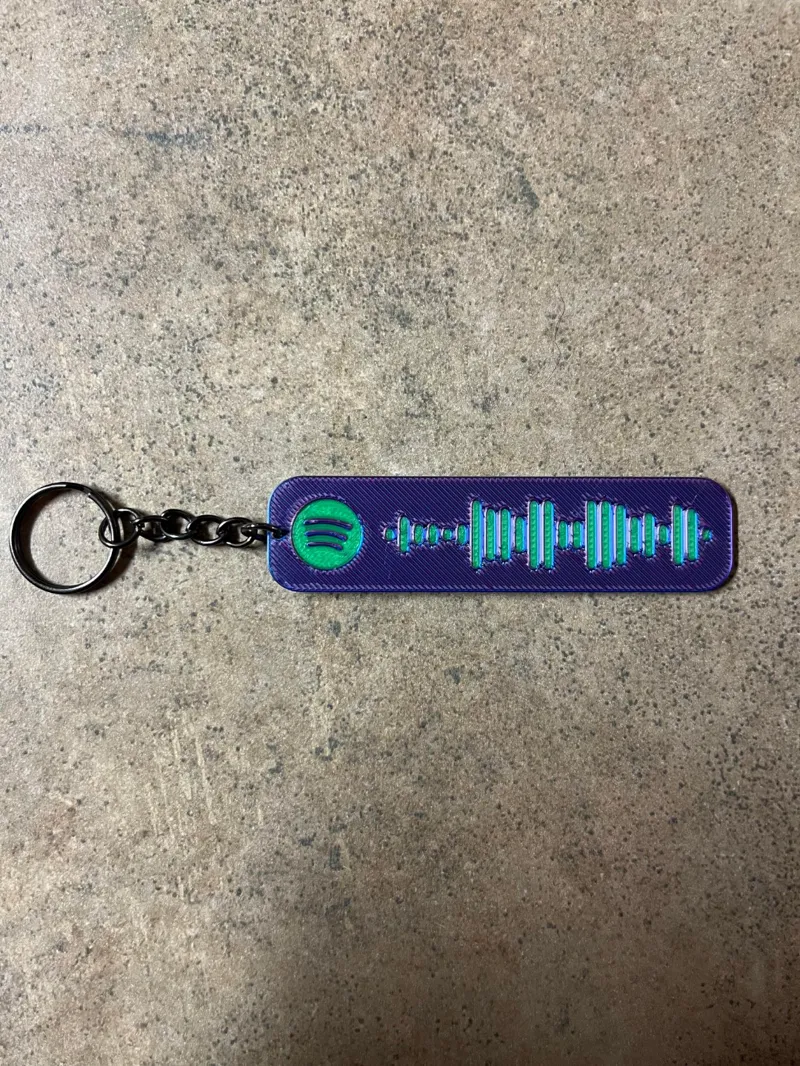 Never Gonna Give You Up (Rick Rolled) Spotify Keychain