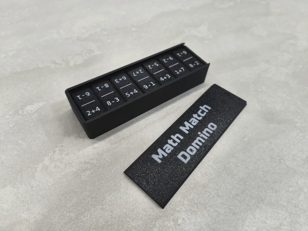 Math Match! Educational domino twist - Free 3D Print Model - MakerWorld