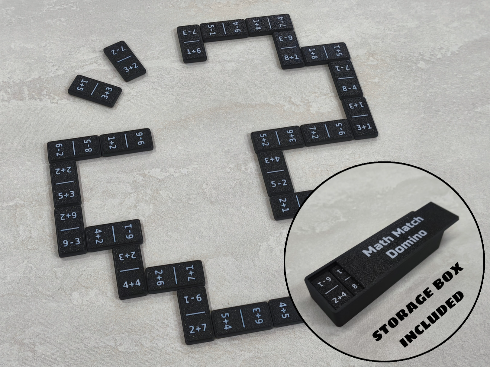 Math Match! Educational domino twist