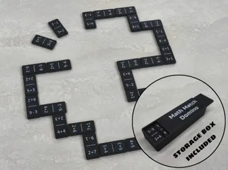 Math Match! Educational domino twist