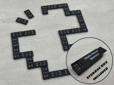 Math Match! Educational domino twist