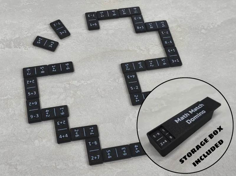 Math Match! Educational domino twist