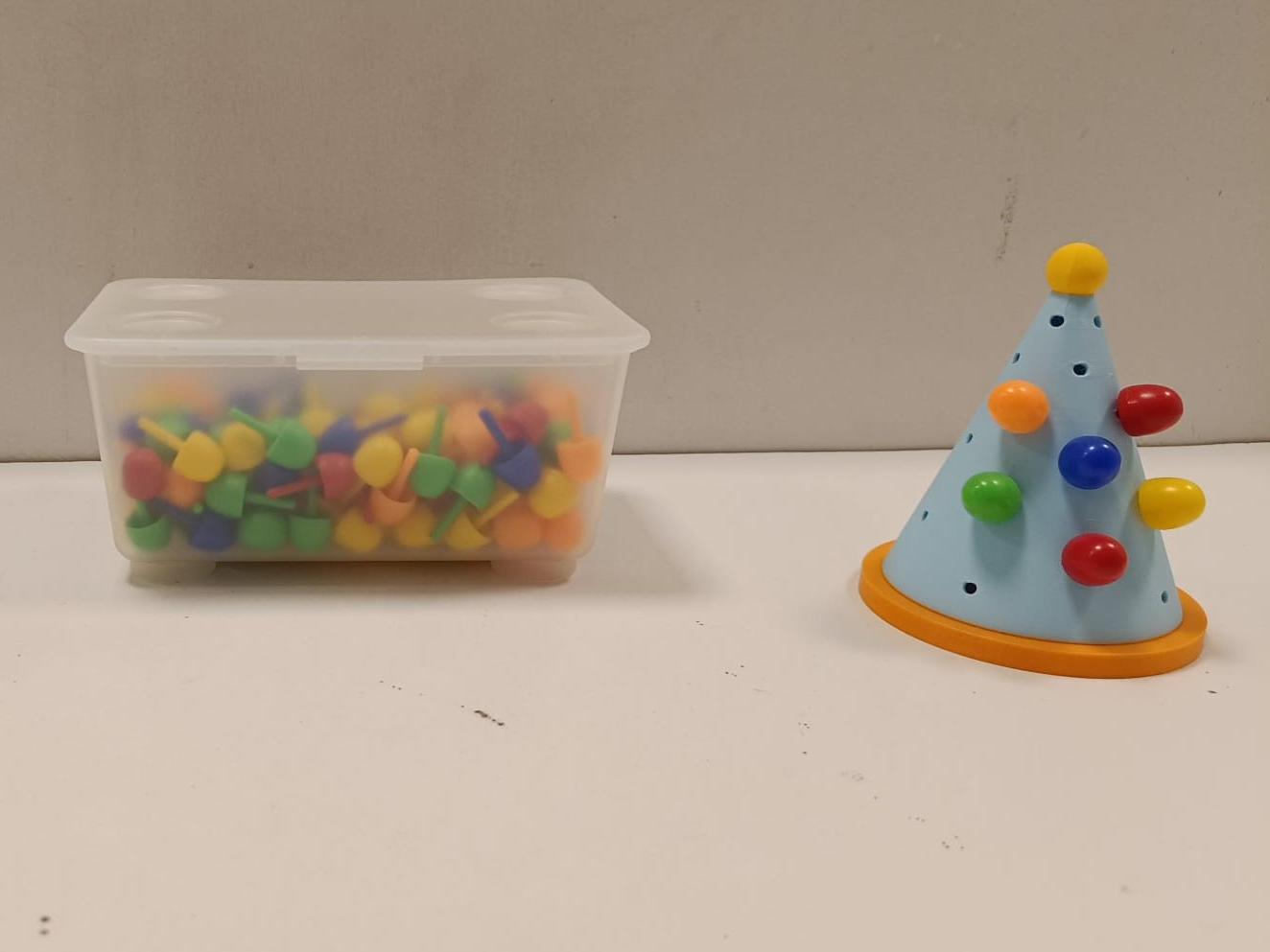 Party Hat Peg Toy – Fine Motor Skills for Kids